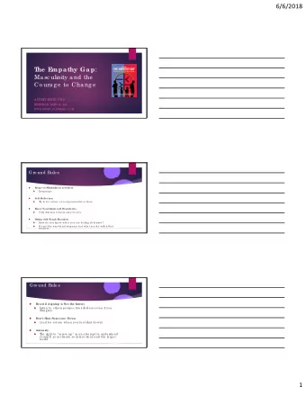 6/6/2018 mpa thy Ga p :  T  he  E  Ma sc ulinity a nd the  Co ura g e  to  Cha ng e  AUDRE  Y E