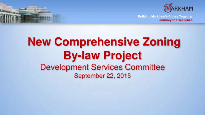 new comprehensive zoning