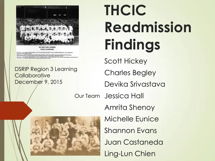 thcic readmission findings