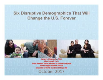 October 2017  OVERVIEW  OVERVIEW  Demographic Trends  Challenges &amp; Opportunities