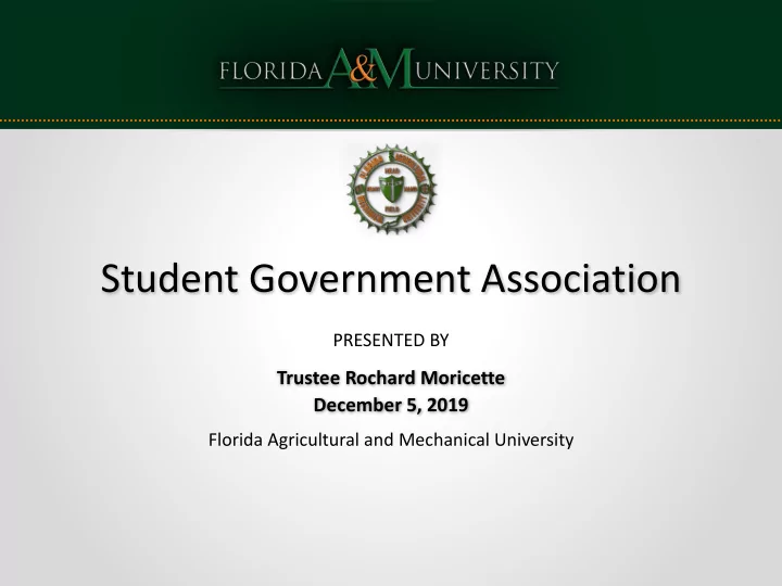 student government association