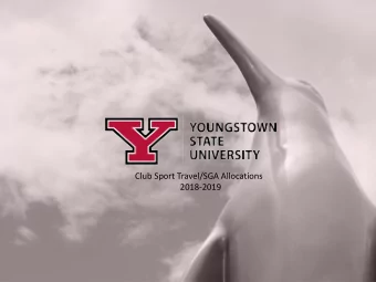 Club Sport Travel/SGA Allocations  2018-2019  Travel: Using SGA Funds  SGA Financial Paths -