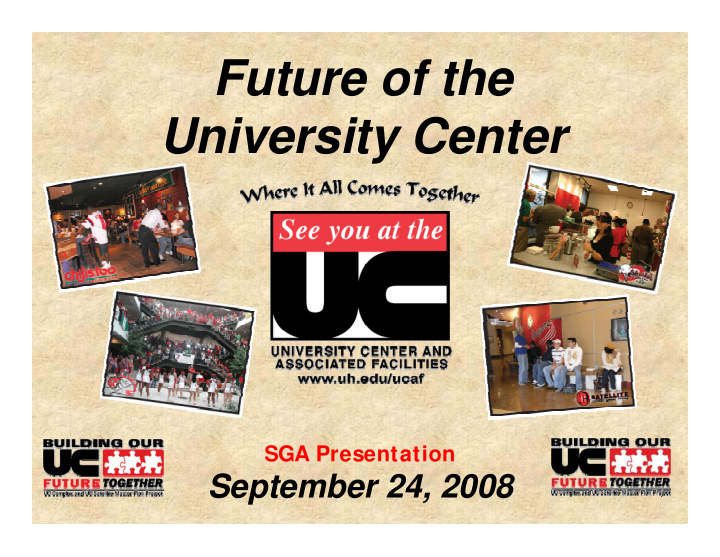 future of the university center