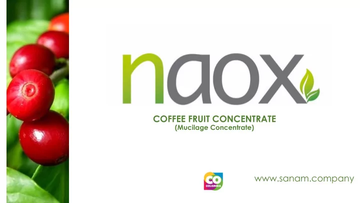 coffee fruit concentrate