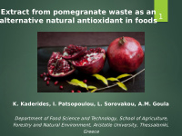 extract from pomegranate waste as an 1 alternative