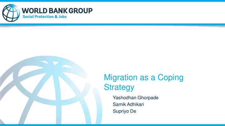 migration as a coping