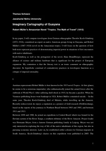 edition was designed to highlight Koch Grnberg's prominence as excellent researcher and friend of