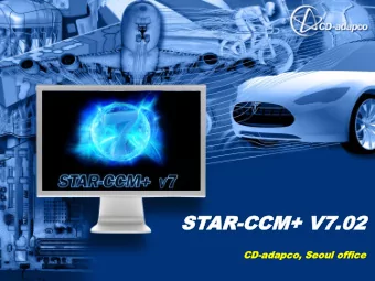 ST  STAR  AR-CCM  CCM+  + V7.02  V7.02  CD  CD-ada  adapco  pco,  , Seoul  Seoul of  office  fice