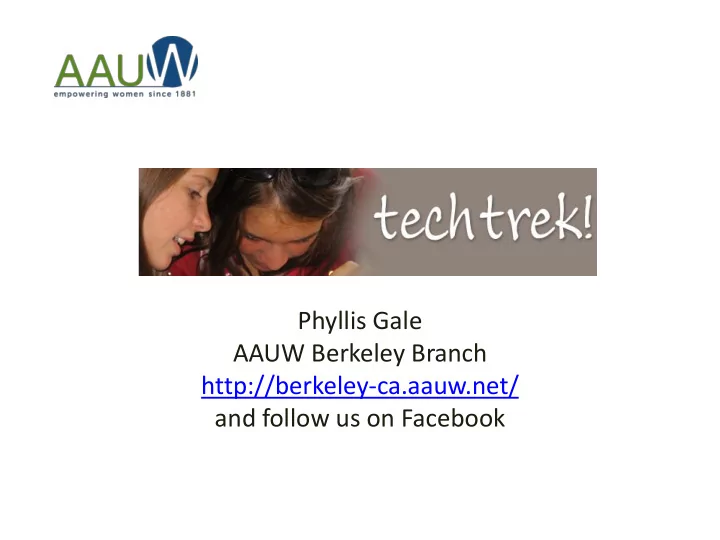aauw berkeley branch