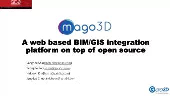 A w  A web based BIM  b based BIM/GIS  /GIS inte  integration  tion  pla  platf  tfor  orm  m on