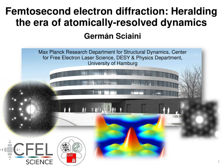 femtosecond electron diffraction heralding