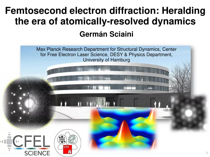 femtosecond electron diffraction heralding