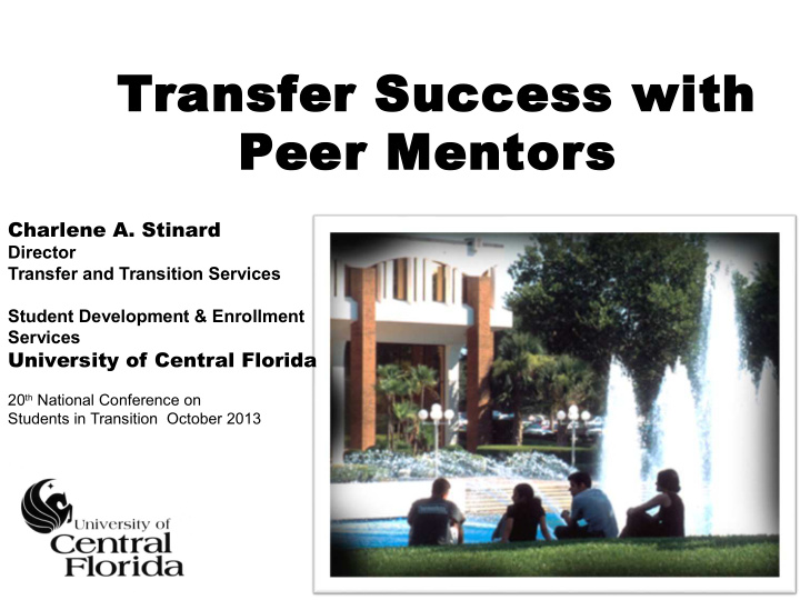 transfer success with peer mentors
