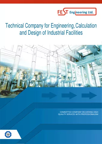 and Design of Industrial Facilities  COMMITTED COMPANY DELIVERING HIGH  QUALITY SERVICES WITH