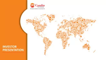 INVESTOR  PRESENTATION  Executive Summary  2  2  Financials FY19  Company Overview  Consolidated