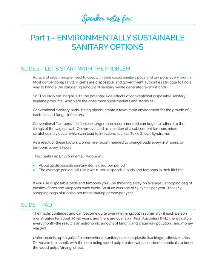 speaker notes for part 1 environmentally sustainable
