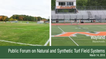 Way  ayland  land  Massachusetts  Pub  ublic  lic Fo  Forum  um on  n Nat  atur  ural  al and  and