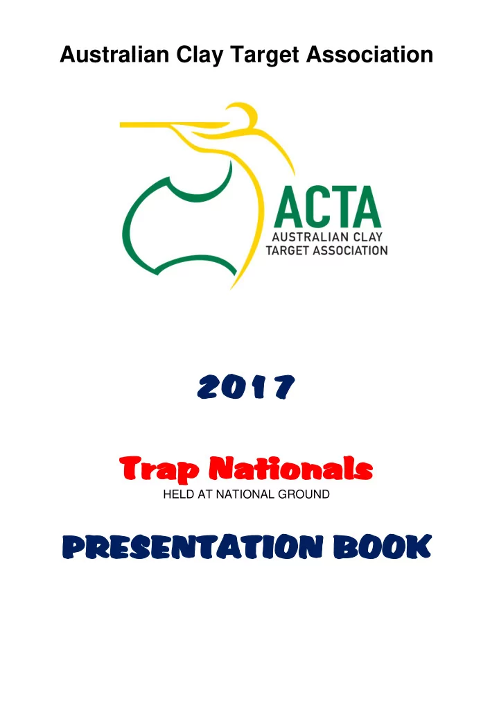 201 017 tr trap n ap nati ational onals