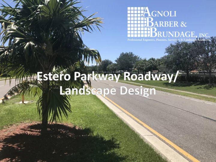 1 access management design criteria report roadway
