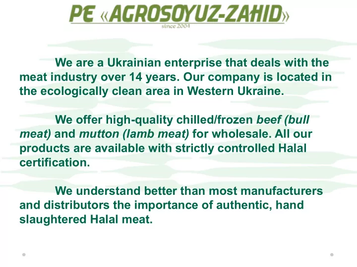 the ecologically clean area in western ukraine