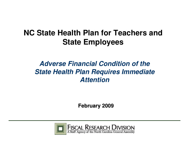 nc state health plan for teachers and state employees