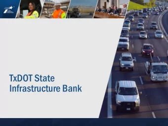 TxDOT State  Infrastructure Bank  SIB facts  Loans for roadway projects only  Revolving Fund