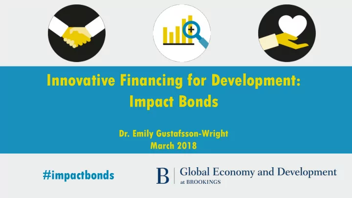 innovative financing for development