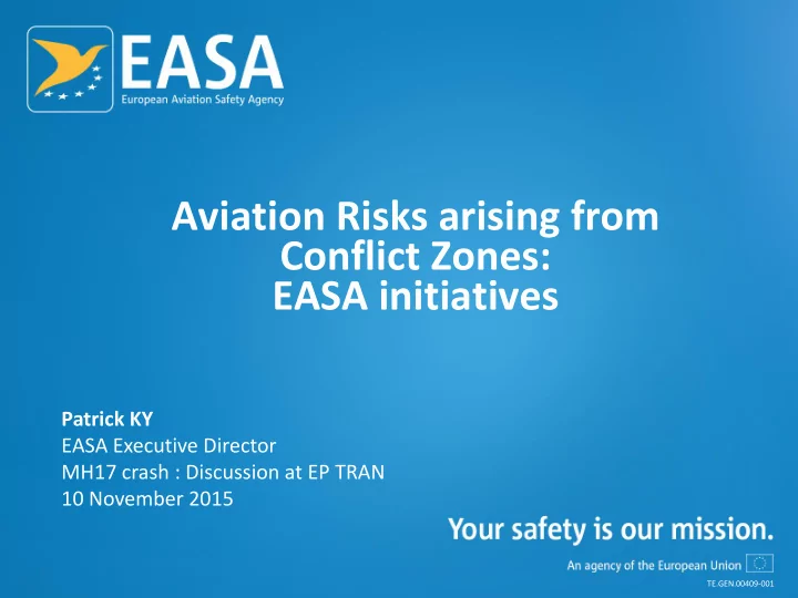 easa initiatives
