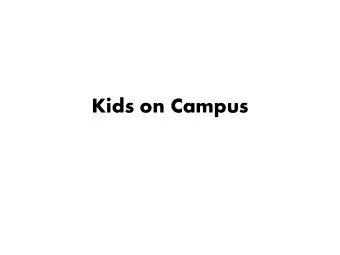 Kids on Campus  KOC Overview  Total student capacity and current enrollment    -  65 spaces and