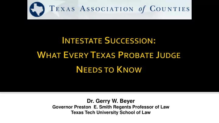 dr gerry w beyer