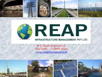 M-4, South Extension II, New Delhi  110049, India  www.reapmanagement.in  EXECUTIVE SUMMARY