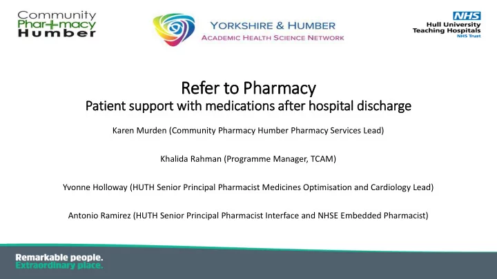 refer to pharmacy