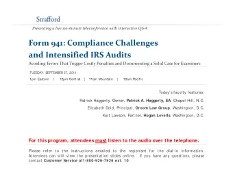 Form 941: Compliance Challenges and Intensified IRS Audits and Intensified IRS Audits Avoiding