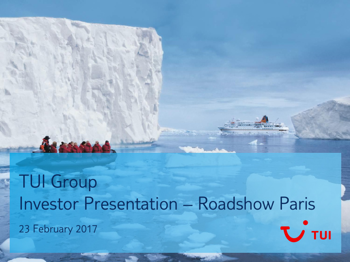 investor presentation roadshow paris