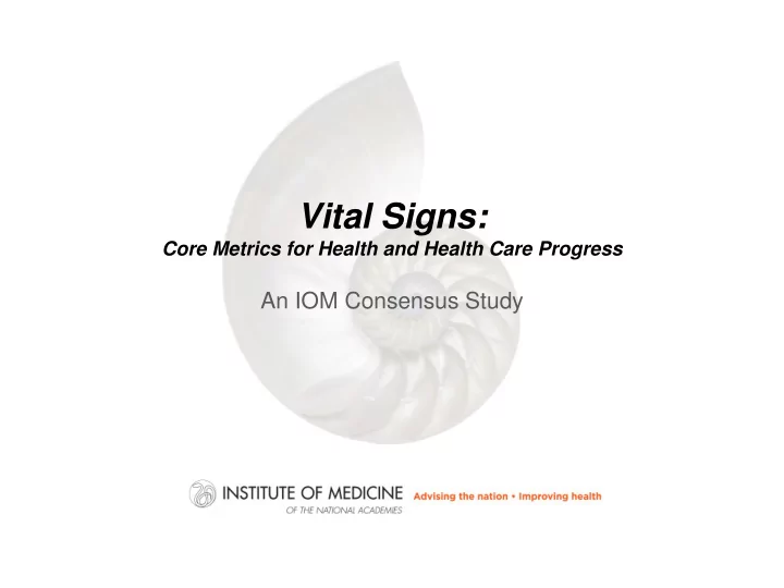 vital signs