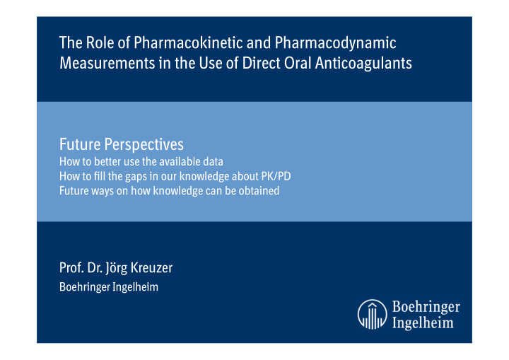 the role of pharmacokinetic and pharmacodynamic