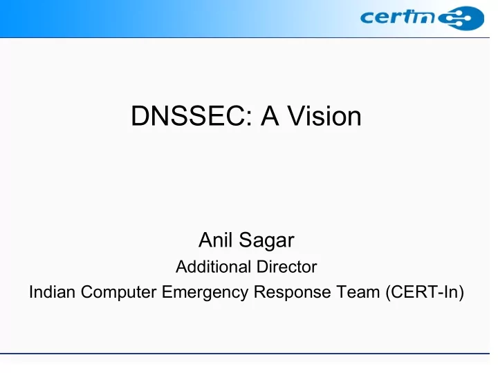 dnssec a vision