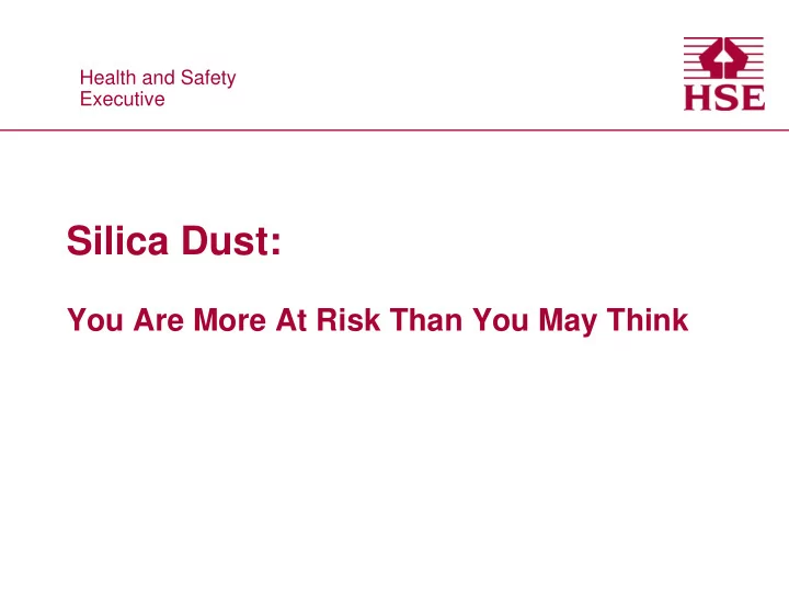 silica dust