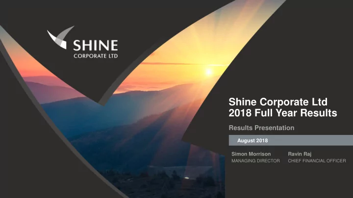 shine corporate ltd