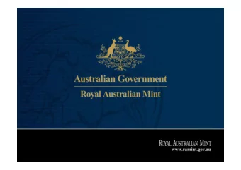 Silver Blanks  Presentation  Ross MacDiarmid  January 2015  Silver Collector coins  Numismatic