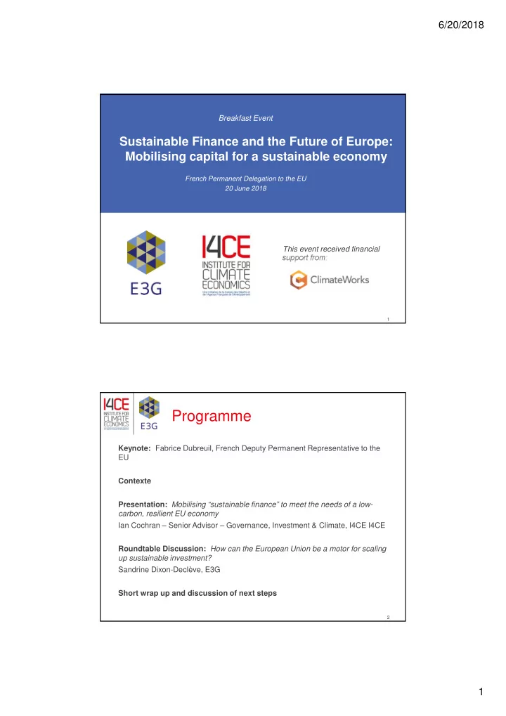 programme