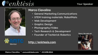 Ma  Marco Ciav  avolin  lino  General Marketing Communications  STEM training materials: