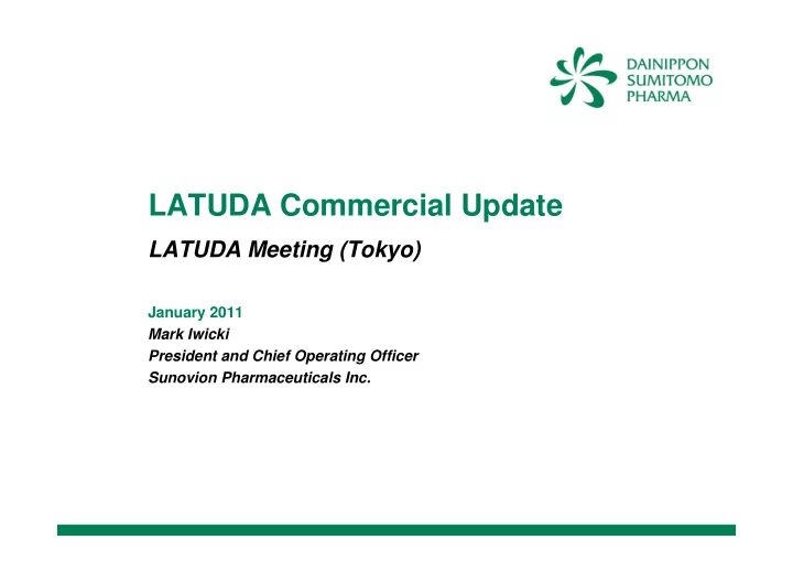 latuda commercial update