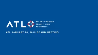 ATL JANUARY 24, 2019 BOARD MEETING  RESOLUTION TO ADOPT STANDING  COMMITTEES  Charlie Sutlive,
