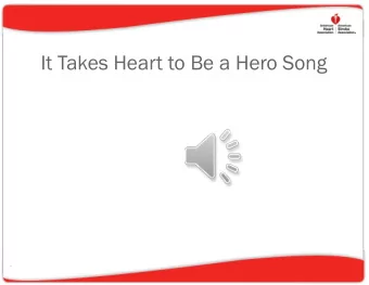 It Takes Heart to Be a Hero Song  Prom  omoting  ting Am  Amer  erican  ican He  Heart  t at  t th