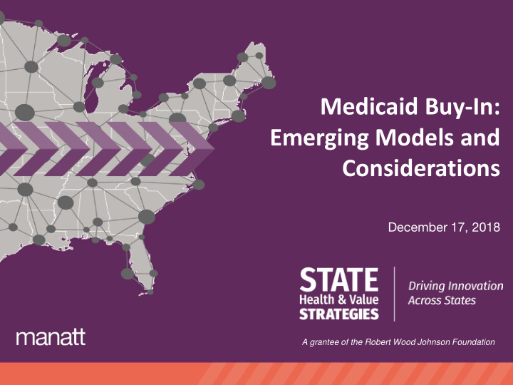 medicaid buy in emerging models and considerations