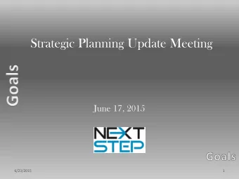 Strategic Planning Update Meeting  June 17, 2015  6/23/2015  1  Readington Township  School