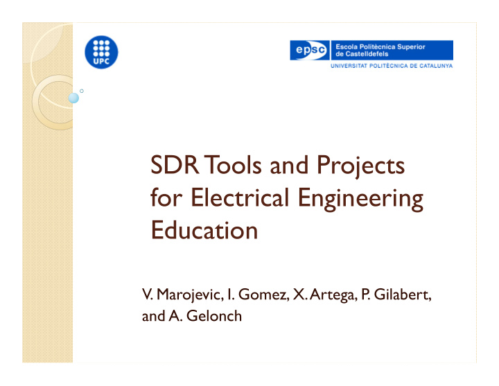 sdr tools and projects for electrical engineering