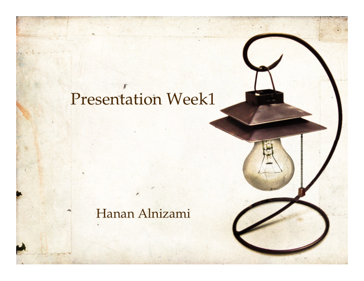 presentation week1