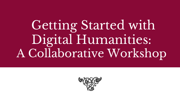 digital humanities